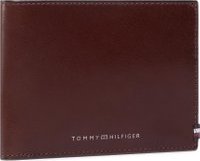 Velká pánská peněženka TOMMY HILFIGER Polished Leather Extra Cc & Coin AM0AM06299 Hnědá