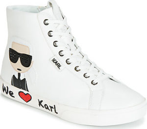 Karl Lagerfeld Tenisky SKOOL KARL IKONIC HI LACE Bílá