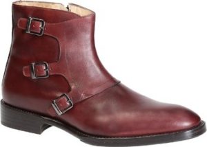 Leonardo Shoes Kotníkové boty PINA 42 VITELLO BORDO Červená