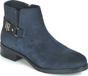 Tommy Hilfiger Kotníkové boty TH BUCKLE SUEDE BOOT Modrá