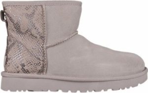 UGG Zimní boty Classic Mini Metallic Snake Silver