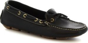 Leonardo Shoes Mokasíny 7502A MOUSSE NERO Černá