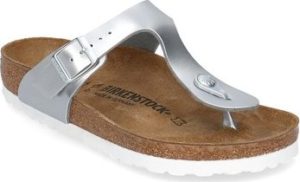 Birkenstock Žabky Dětské Gizeh Stříbrná