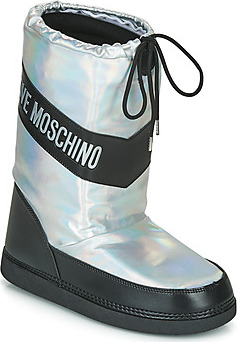 Love Moschino Zimní boty SKI BOOT Stříbrná