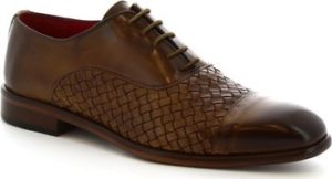 Leonardo Shoes Sandály 188 V.TAN INTRECCIATO Hnědá