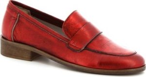 Leonardo Shoes Mokasíny 4616 ROSSO Červená