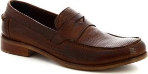 Leonardo Shoes Mokasíny 2580/1 BUFALO CUOIO Hnědá