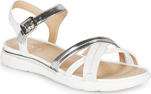 Geox Sandály D SANDAL HIVER Stříbrná