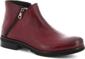 Leonardo Shoes Kotníkové boty 4719 ROK BORDEAUX Červená