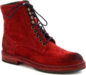 Leonardo Shoes Kotníkové boty 4730 ROSSO Červená