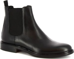 Leonardo Shoes Kotníkové boty 1039_4 PE VITELLO NERO Černá