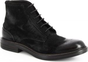 Leonardo Shoes Kotníkové boty M681-14 ONTARIO NERO Černá