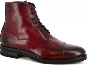 Leonardo Shoes Kotníkové boty 07397/FORMA 40 FULL BORDO Červená