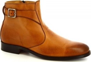 Leonardo Shoes Kotníkové boty 07034/FORMA 40 GOLF BRANDY Hnědá