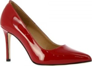 Leonardo Shoes Lodičky 310 VERNICE ROSSO Červená