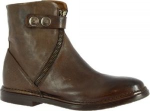 Leonardo Shoes Kotníkové boty W560-06 BUFALO MASTICE Hnědá