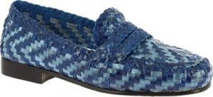 Leonardo Shoes Mokasíny 590 BLEU CELESTE Modrá