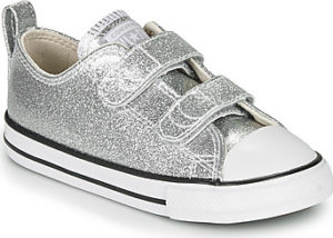 Converse Tenisky Dětské Chuck Taylor All Star 2V - Coated Glitter Stříbrná