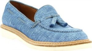 Leonardo Shoes Mokasíny W052-24 COSTES DENIM Modrá