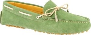 Leonardo Shoes Mokasíny 502 CAMOSCIO MENTA Zelená