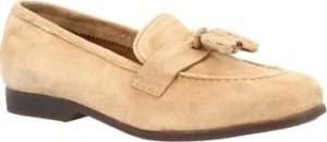 Leonardo Shoes Mokasíny TOR02 VELUR TAUPE Hnědá