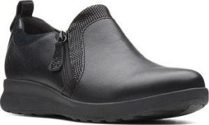 Clarks Mokasíny UN Adorn Zip Černá