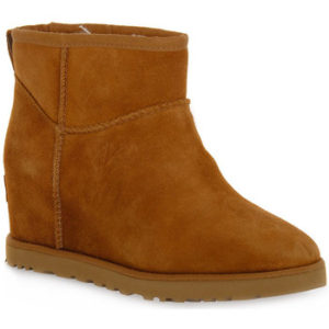 UGG Kotníkové boty CLASSIC FEMME MINI CHESTNUT Hnědá