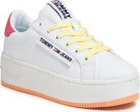 Tenisky Tommy Jeans Oversized Label Icon Sneaker EN0EN00787 Bílá