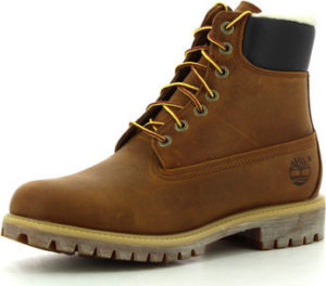 Timberland Kotníkové boty Heritage 6-Inch Shearling Lined Béžová