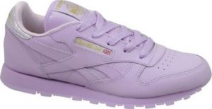 Reebok Sport Tenisky Dětské Classic Leather Metallic Fialová