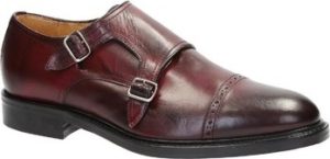 Leonardo Shoes Mokasíny 07169/FORMA 40 FULL BORDO Červená