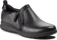 Polobotky Clarks Un Adorn Zip 261370174 Černá