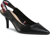 Sandály TOMMY HILFIGER Tommy STrap Mid Heel Pump FW0FW04978 Černá