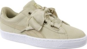 Puma Vycházková obuv Basket Heart Metallic Safari Béžová