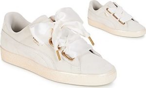 Puma Tenisky WN SUEDE HEART SATIN.WHITE Bílá