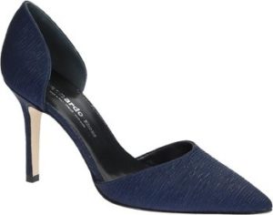 Leonardo Shoes Lodičky 17141 PLISSE BLU T 2960 F DESY Modrá