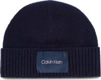 čepice Calvin Klein Cuff Beanie K50K504093 Tmavomodrá