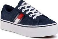 Tenisky Tommy Jeans Flatform flag Sneaker EN0EN00944 Tmavomodrá