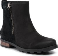 Polokozačky Sorel Emelie Zip Bootie NL3502 Černá