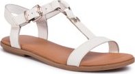 Sandály TOMMY HILFIGER Feminine Leather Flat Sandal FW0FW04882 Béžová