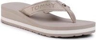 Žabky TOMMY HILFIGER Metallic Mid Wedge Beach Sandal FW0FW04791 Béžová