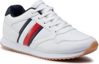 Sneakersy TOMMY HILFIGER Low Cut Lace-Up T3B4-30935-0621X S Bílá