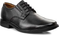 Polobotky Clarks Tilden Plain 261103507 Černá