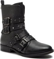 Polokozačky Steve Madden Ivy Ankelboot SM11000074 Černá