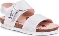 Sandály Pepe Jeans Bio Iris Kids PGS90153 Stříbrná