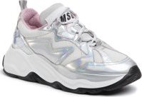 Sneakersy MSGM Scarpa Donna 2742MDS2086 707 90 Stříbrná