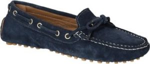 Leonardo Shoes Mokasíny 3040 CAMOSCIO-PIOLI BLEU Modrá