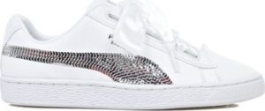 Puma Tenisky Dětské Basket Heart Bling JR Bílá