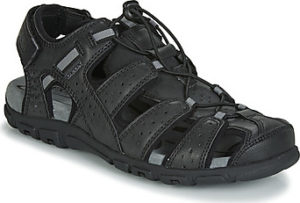 Geox Sandály UOMO SANDAL STRADA Černá