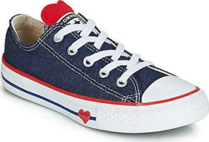 Converse Tenisky Dětské CHUCK TAYLOR ALL STAR SUCKER FOR LOVE DENIM OX Modrá